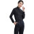 中神盾Z-506  男女装新款衬衫竹纤维纯色长袖商务工装职业方领衬衫定制职业装（36码）M 黑色 （1-9套）
