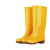 安至防护 雨鞋高筒牛筋底雨靴防滑耐磨男女水鞋工作防水 黄色/高筒40cm 36