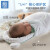 艾茵美（oinme）初生婴儿睡袋防惊跳包被纯棉用品新生儿包单宝宝襁褓秋冬常规抱被 雾蓝海岛夹棉款(0-6个月)