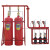 蜀捷（SHUJIE）QMP150/4.2 七氟丙烷灭火剂瓶组 管网式七氟丙烷气体灭火设备150L