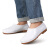 阿力牛 AX-027浅口雨鞋低帮套脚水鞋 防水防滑鞋厨师鞋PVC胶鞋 白色 40 