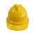定制全帽建筑程国标全头盔监理防护帽加厚定制印字 黄色 旋钮式调节