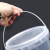 澳翊 pp材质外卖打包桶带盖扣易开海蜇桶透明桶带提手塑料桶定制 透明 1500ML