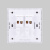 人民电器 PEOPLE 86型暗装开关插座面板 R86H5（金色）系列 二联单控开关(金)R86H5-2K1/J