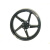 雅马哈摩托车配件YS150-5飞致天剑150前后铝轮钢圈轮毂铝轮定制 前轮碟刹黑色