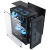式主机电脑ATX240水冷小itx机箱电源500W侧透A15 T18 黑色+4个P16彩虹风扇