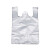 洛港 白色 较薄款 6号 宽26*高42cm 500个 食品袋白色塑料袋手提背心袋透明打包袋一次性小号加厚方便袋商用