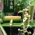 维诺亚竹子流水器循环过滤竹筒家用庭院摆件陶瓷鱼缸自动增氧加湿整套 B款升官发财-带水泵(不带风水轮) 竹排长度30CM