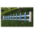 上海PVC塑钢草坪护栏围栏塑钢草坪栅栏户外花园花池栏菜园绿化带 蓝色50公分/米
