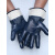 手套工作劳保耐磨防油胶皮防滑防水耐油全胶帆布浸胶汽修丁腈防护 黄色浸塑手套（3双） 均码