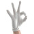 兰诗（LAUTEE）SY9003 实验室白色棉手套 劳保工业作业防护耐磨薄款透气纯棉礼仪文玩 白手套中厚款（12双）