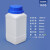 加厚塑料瓶子方瓶固体液体大口带内盖粉末分装化工试剂瓶收纳瓶250ml500ml1000ml 1000ml-白色