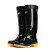 回力 雨鞋防护塑胶雨鞋807高筒中筒防水防滑耐磨水靴 黑色-高筒 39