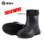 捷诺立（JNL）棉雨靴男士加绒低筒雨鞋劳保防水鞋子保暖黑色41码 Y51031
