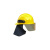 鼎峰安科消防员灭火防护头盔半盔统型款滑轨灯架含头灯 FTK-Q/C