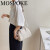 MOSPOKE韩版新款包包女包时尚简约斜挎包潮流气质单肩包气质托特手提包 棕色