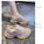 安·踏步时尚经典四季优品透气耐磨厚底女老爹鞋舒适百搭女运动鞋 紫色 35