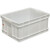 白色塑料箱周转箱长方形加厚养龟箱收纳盒储物箱大号框带盖 575-140箱外径610*425*150 白色