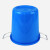 领象 大水桶塑料桶 圆形收纳桶大容量水桶酒店厨房工业环卫物业大号垃圾桶 带盖160L蓝色