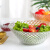 水果盘沙拉碗家用创意现代客厅欧式透明玻璃盘碗瓜子盘干果盘套装 20+25+30cm鱼鳞盘*3只