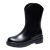 彬单 个性雨鞋PVC材质耐磨防滑纯色外出套筒 灰色 40 