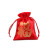 新年福袋首饰袋抽绳锦袋小布袋佛珠收纳袋药包袋 22*32红色中国风