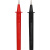 通用型数字万用表表笔 红黑两色 测试表笔 配套鳄鱼夹测试线 黑色
