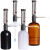 希万辉 套筒式可调定量加液器透明棕色玻璃加液瓶塑料套装 加液器配白色塑料瓶（1000ml）