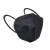 申友 KH0033 带阀KN95口罩 独立包装熔喷3D立体六层挂耳款成人口罩 黑色 