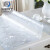 米奇特工 透明磨砂软玻璃桌布 防水台布 PVC桌垫水晶板 波斯菊1.5 70*70（2片）
