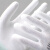 侧至柒左右手PU手套劳保防护电子厂薄款女士小号防滑耐磨#889 左右手白色PU手套36双 M