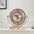 家庭小坐钟  座钟客厅老式摆件北欧创意时尚家用台式钟表卧室静音简约个性台钟 1596-80