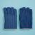 手套防烫防高温加厚棉手套烘培居家手套防热手套 蓝色五指隔热手套