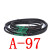 适用三角传动带高速防油A型81-160工业橡胶皮带 A-97