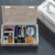 适用于日本puebco收纳盒简约创意设计便携多功能工具箱复古塑料白 组合3件套 26cmx15.5cmx6cm