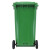 鲁识 LS-ls22 户外垃圾桶新国标带盖大号物业环卫分类垃圾箱 240L绿色-厨余垃圾