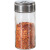 玻璃撒料瓶胡椒粉味精盐罐厨房调味料盒佐料罐子组合套装 200ml五只+架子304盖