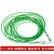 安达通 包塑钢丝绳（可定制裁剪）承载力强 4mm包塑5米绿色(室内外配件）