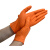 英科医疗 丁腈防护手套 加厚丁晴劳保耐磨实验清洁餐饮钻石纹手套 橙色小号S码 100只/盒