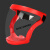 高透明防护面罩高清全脸防雾粉尘打磨头罩防护罩不起雾面屏定制HX [防雾]红框白片款
