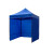 京采无忧 户外帐篷单人广告遮阳棚折叠防雨大伞 2x2米蓝色帐篷+3面围布