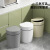 铸固 按压垃圾桶 轻奢ins风 高颜值大容量客厅厨房卫生间现代卧室垃圾桶 米色