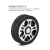 实心橡胶承重轮主动轮智能小车轮子机器人耐磨驱动轮胎无人车AGV 直径180mm(汽车级工艺版) 6mm x 顶丝固定联轴器