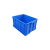 和一可塑 塑料零件盒五金工具盒平口物料元件盒螺丝配件盒收纳长方形周转盒 Y1（770*575*410mm） 蓝色