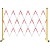 绝缘施工电力围栏安全玻璃钢圆伸缩围栏不锈钢隔离带围挡可移动 1.2*4米式(红白/黑黄)