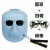 电焊面罩焊工眼镜防护头戴式氩弧焊烧焊护脸防烤面具焊帽。 pp透气面罩+白镜(+绑带)