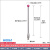 卉丰探针三坐标测针不锈钢/钨钢测杆红宝石测量头螺纹M3 H0061M3*D4.0*L50球形