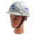 桉叶（Anye）ABS安全帽可印logo 工程 工业 工地防砸透气安全帽 AY1288A 白色1顶【可定制】