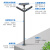 户外景观灯柱太阳能led路灯3.5米小区广场灯室外防水铝型材 闪电灯-3.5米30w-接电款