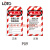 LOTO部门款标识牌BD-P16工业设备安全警示牌PVC危险锁定中英文可擦写140*75MM BD-P09